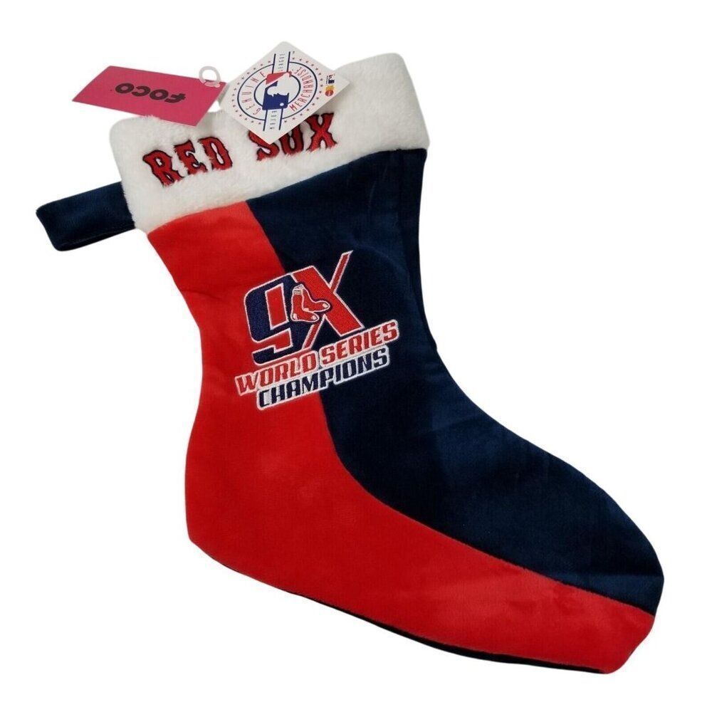 Boston Red Sox Christmas Stocking 2018 9X World Series Championship MLB FOCO